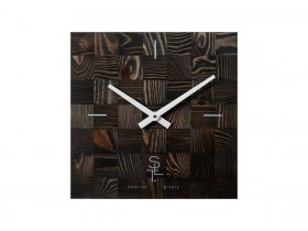 Часы настенные SLT 5195 CHESS BLACK WOOD в Томмоте - tommot.mebel-nsk.ru | фото