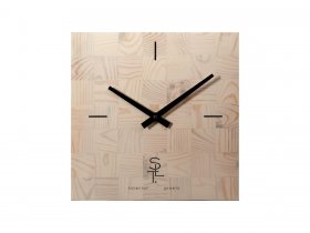 Часы настенные SLT 5196 CHESS WHITE WOOD в Томмоте - tommot.mebel-nsk.ru | фото