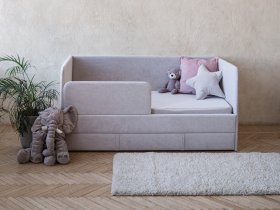 Диван-кровать Happy (светло-серый) в Томмоте - tommot.mebel-nsk.ru | фото
