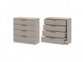 Комод 4 ящика (МДФ) Эккервуд (меланж) в Томмоте - tommot.mebel-nsk.ru | фото