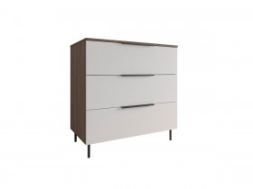 Комод 900 Роза (орех франклин карамельный/бежевый скин) в Томмоте - tommot.mebel-nsk.ru | фото