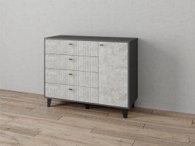 Комод «Катрин-13» (графит/мальта) в Томмоте - tommot.mebel-nsk.ru | фото