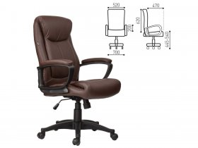 Кресло офисное BRABIX Enter EX-511, коричневое в Томмоте - tommot.mebel-nsk.ru | фото