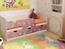 Кровать детская с ящиками 1,86 Минима Hello Kitty в Томмоте - tommot.mebel-nsk.ru | фото