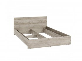 Кровать двухспальная КР-140 Ронда (дуб крафт серый) в Томмоте - tommot.mebel-nsk.ru | фото