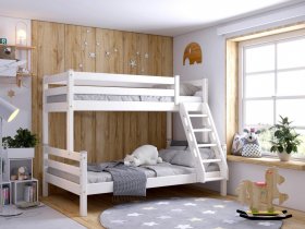Кровать двухъярусная Адель (белый) в Томмоте - tommot.mebel-nsk.ru | фото