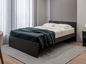 Кровать двуспальная 1,4м Бруклин СБ-3353 (диамант серый) в Томмоте - tommot.mebel-nsk.ru | фото
