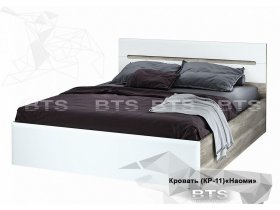 Кровать двуспальная 1,6 м  Наоми КР-11 в Томмоте - tommot.mebel-nsk.ru | фото
