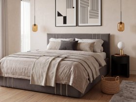 Кровать двуспальная 1,6м с подъем. мех. Леванте в Томмоте - tommot.mebel-nsk.ru | фото