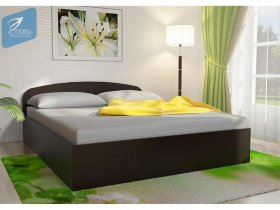 Кровать двуспальная 1,6м с подъем. мех. (венге) в Томмоте - tommot.mebel-nsk.ru | фото
