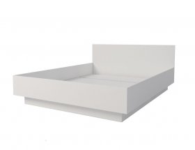 Кровать двуспальная Мебелевс 1,6 м (белый) в Томмоте - tommot.mebel-nsk.ru | фото