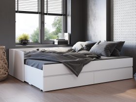 Кровать-трансформер Симпл КР-51 (белый) в Томмоте - tommot.mebel-nsk.ru | фото