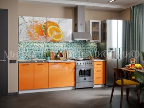 Кухонный гарнитур Апельсин в Томмоте - tommot.mebel-nsk.ru | фото