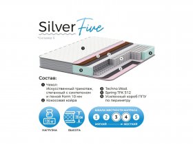 Матрас Silver Five в Томмоте - tommot.mebel-nsk.ru | фото