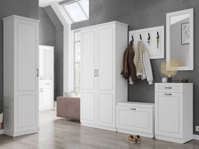 Модульная прихожая Апполия прихожая (белый/белый дуб) в Томмоте - tommot.mebel-nsk.ru | фото