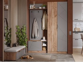 Модульная прихожая Орегон в Томмоте - tommot.mebel-nsk.ru | фото