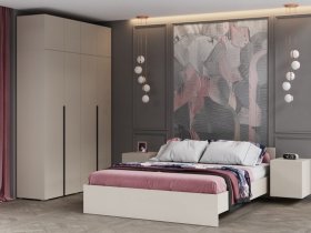 Модульная спальня Айри (кашемир) в Томмоте - tommot.mebel-nsk.ru | фото