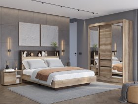 Модульная спальня Энигма (венге/дуб каньон) в Томмоте - tommot.mebel-nsk.ru | фото