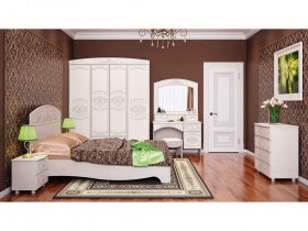 Модульная спальня Каролина в Томмоте - tommot.mebel-nsk.ru | фото