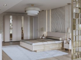 Модульная спальня Одетта (дуб эндгрей/меланж) в Томмоте - tommot.mebel-nsk.ru | фото