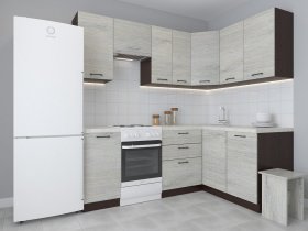 Модульная угловая кухня 1,4м*2,1м Лада (пикард) в Томмоте - tommot.mebel-nsk.ru | фото