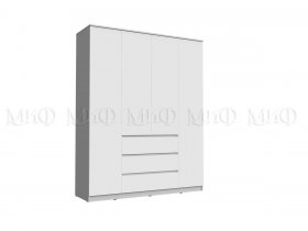 Шкаф 1600 с ящиками Челси (белый) в Томмоте - tommot.mebel-nsk.ru | фото