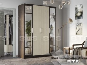 Шкаф четырехстворчатый Фиеста NEW (BTS) в Томмоте - tommot.mebel-nsk.ru | фото