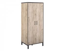 Шкаф для одежды Шк067.0 Гермес лофт (дуб крафт серый) в Томмоте - tommot.mebel-nsk.ru | фото