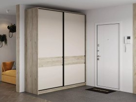 Шкаф-купе Бостон ШК-005 (2.0 м) (дуб крафт серый/кашемир) в Томмоте - tommot.mebel-nsk.ru | фото