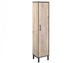 Шкаф-пенал Шк031.0 Гермес лофт (дуб крафт серый) в Томмоте - tommot.mebel-nsk.ru | фото