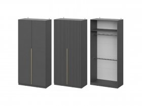 Шкаф ШК-100 Эккервуд (графит) в Томмоте - tommot.mebel-nsk.ru | фото