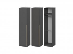 Шкаф ШК-50 Эккервуд (графит) в Томмоте - tommot.mebel-nsk.ru | фото