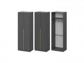 Шкаф ШК-75 Эккервуд (графит) в Томмоте - tommot.mebel-nsk.ru | фото