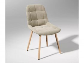 Стул обеденный Шато (бежевый Ultra Sand/каркас бунратти) в Томмоте - tommot.mebel-nsk.ru | фото