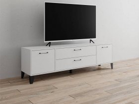 Тумба под ТВ Парус-13 (белый) в Томмоте - tommot.mebel-nsk.ru | фото